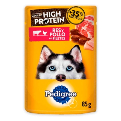 Imagen de Alimento húmedo para perro PEDIGREE res y pollo x85 g