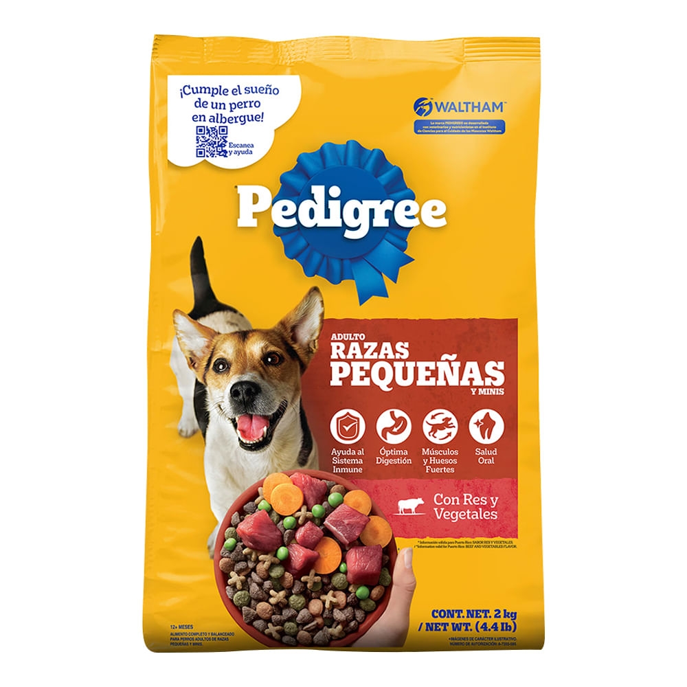 Imagen de Alimento para perro PEDIGREE adulto razas pequeñas x2000 g