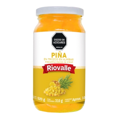 Imagen de Piña RIOVALLE trozos en almíbar x310 g