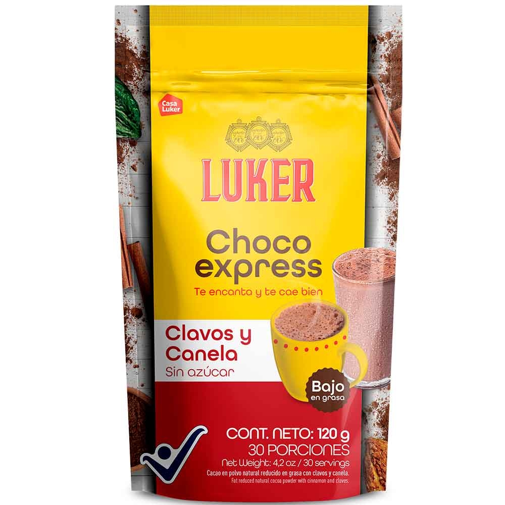 Imagen de Chocolate LUKER choco express clavos y canela x120 g