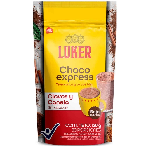 Imagen de Chocolate LUKER choco express clavos y canela x120 g