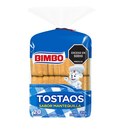 Imagen de Tostaos BIMBO mantequilla x300 g