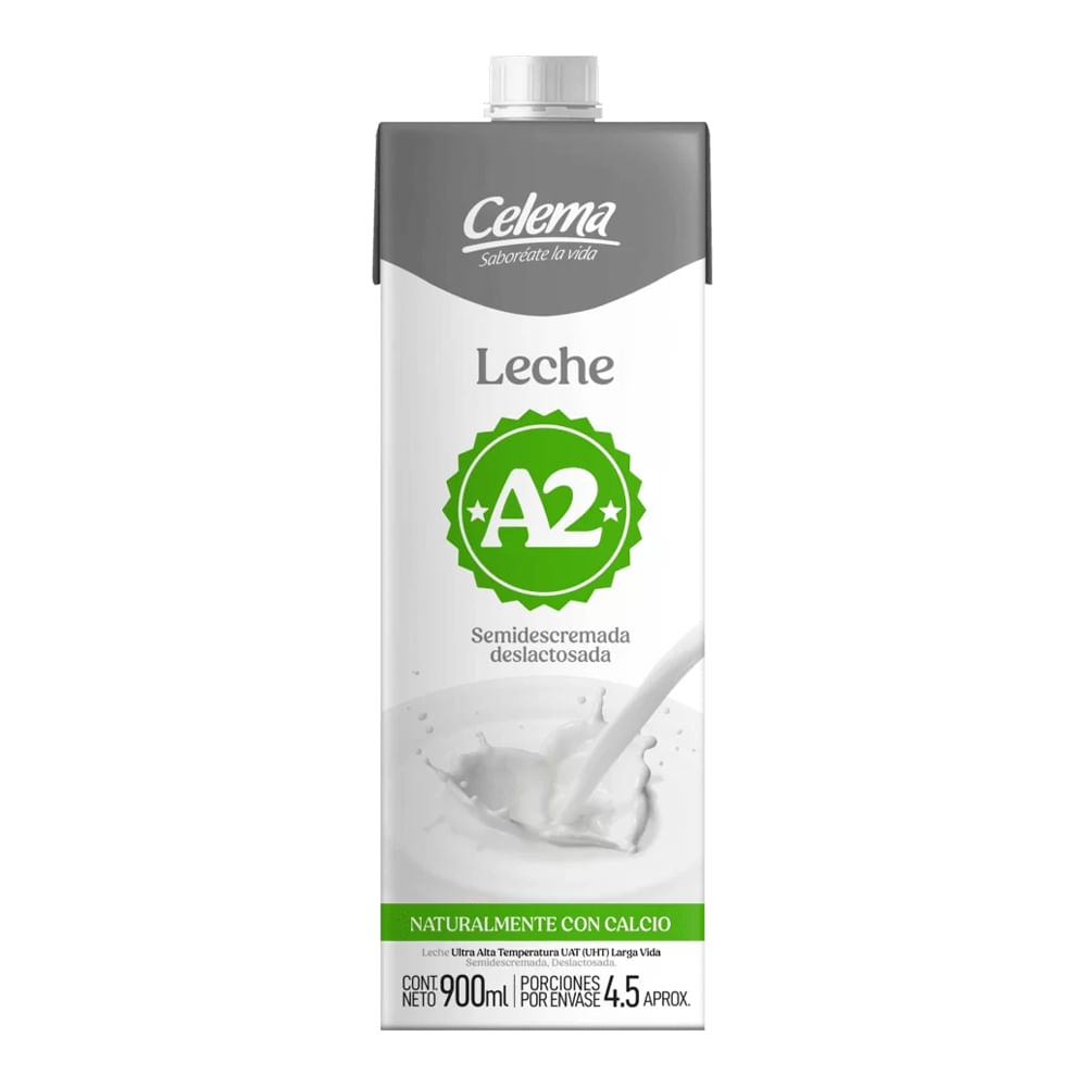 Imagen de Leche CELEMA A2 semidescremada semideslactosada x900 ml
