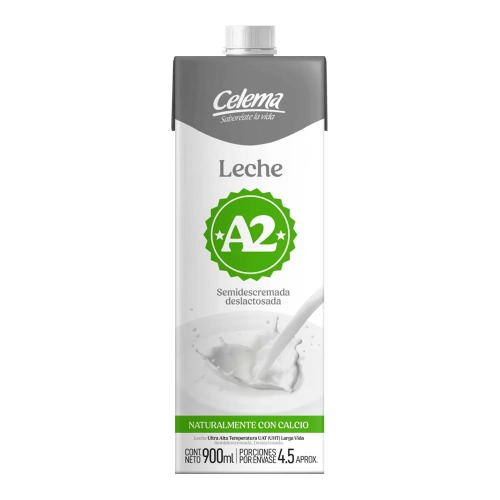 Imagen de Leche CELEMA A2 semidescremada semideslactosada x900 ml