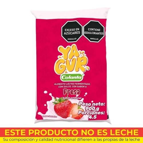 Imagen de Bebida yagur COLANTA fresa x900 g