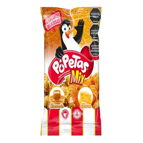 Imagen de POPETAS mix caramelo y queso x37,7 g
