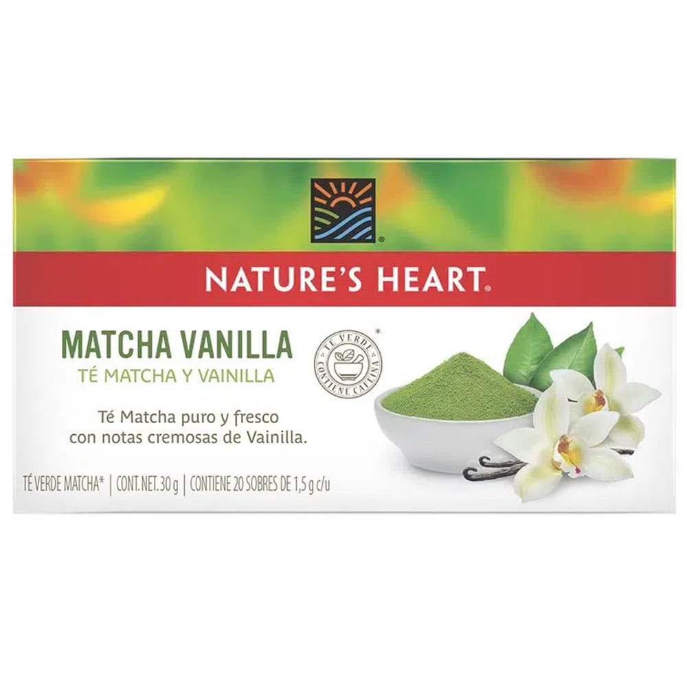 Imagen de Té NATURES HEART matcha vainilla x20 sobres