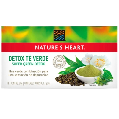 Imagen de Té NATURES HEART super green detox x20 sobres