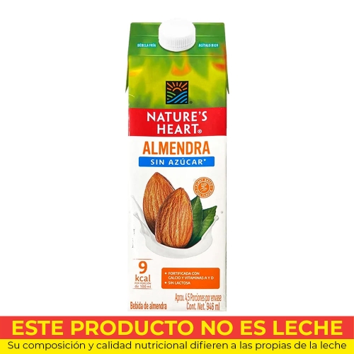 Imagen de Bebida almendras NATURES HEART sin azúcar  x946 ml