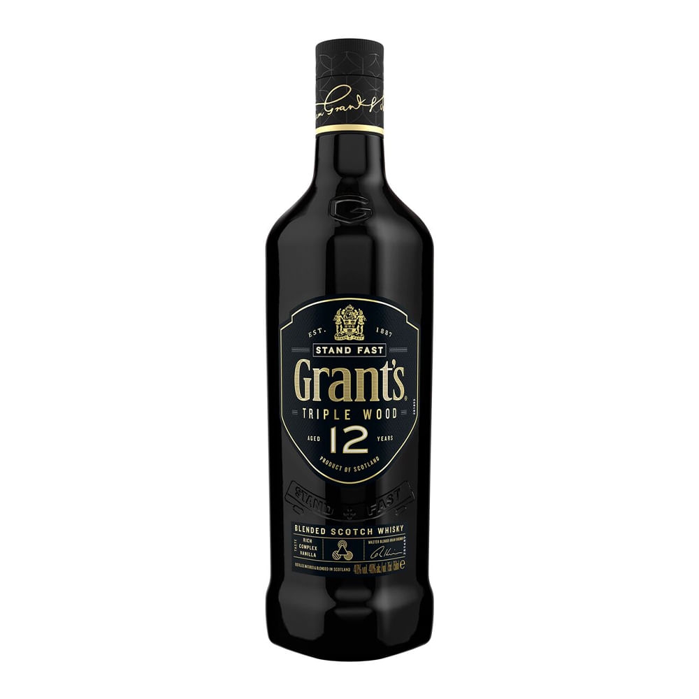 Imagen de Whisky GRANTS triple wood 12 años x750 ml